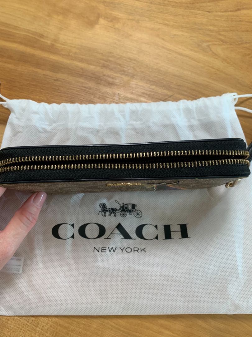 COACH コーチ 長財布 ラウンドファスナー バスキア コラボ 限定デザイン