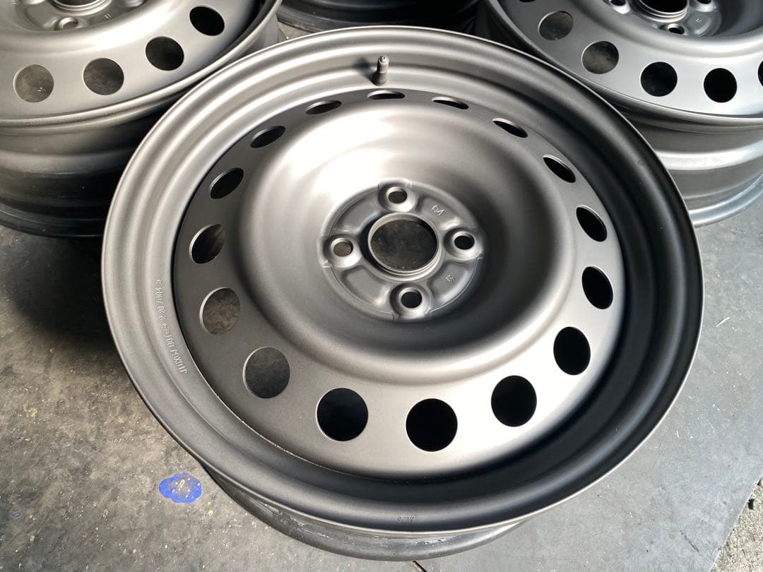 大阪 引取可 16インチ スチールホイール マットブラック 4本セット