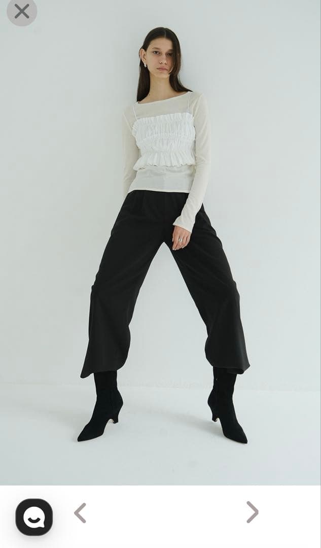 クラネ　CLANE BUSTIER SET TOPS トップス