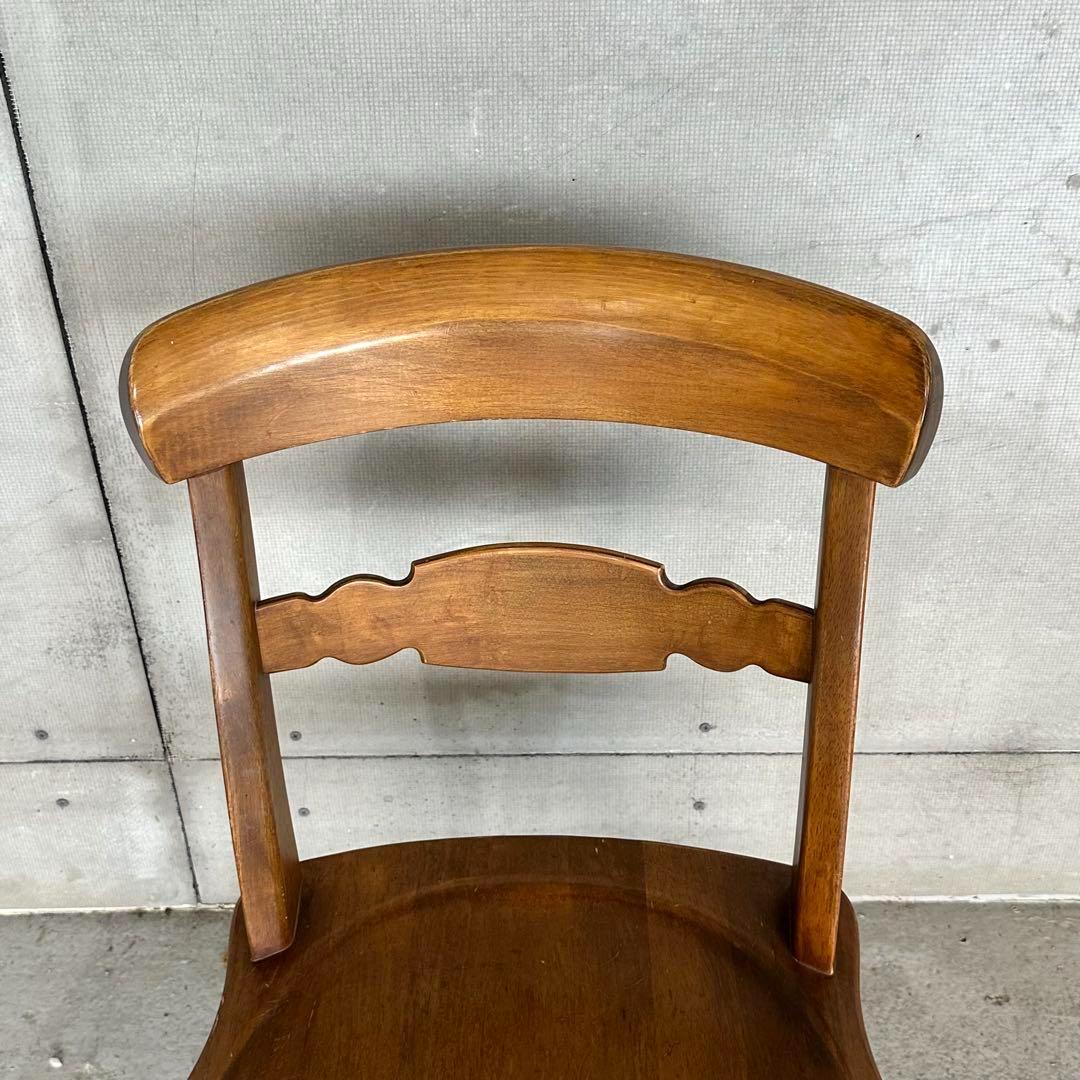 ✿昭和レトロ✿ 東洋ファニチャー ダイニングチェア ヴィンテージウッド 無垢