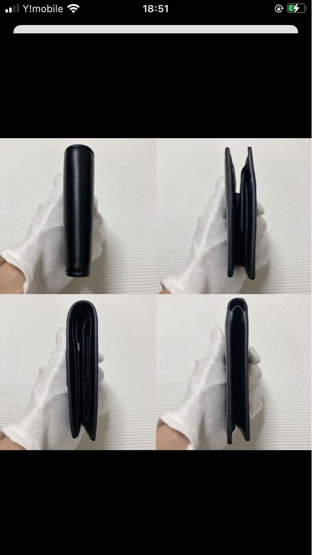 未使用　DIESELディーゼル レザー二つ折り財布　ブラック　黒　「D」ロゴ