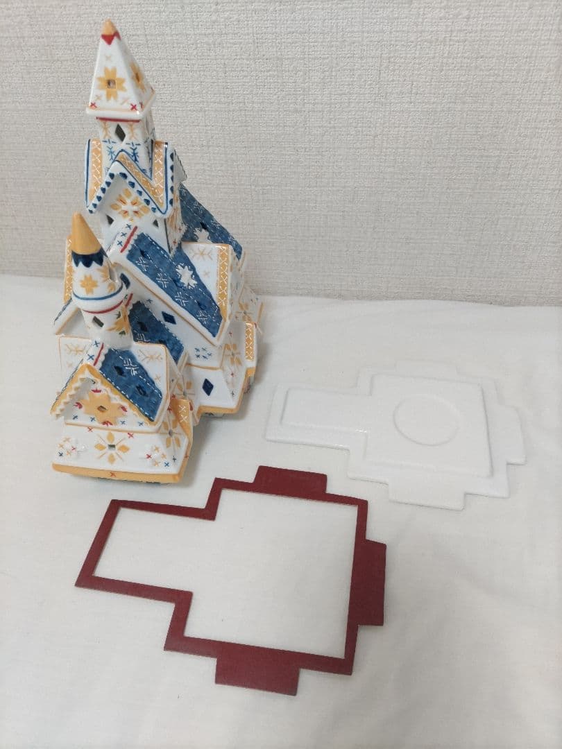 Villeroy&Boch 教会クリスマスキャンドルホルダー新品ヴィンテージレア