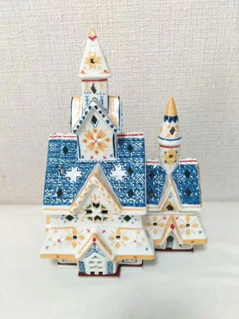 Villeroy&Boch 教会クリスマスキャンドルホルダー新品ヴィンテージレア