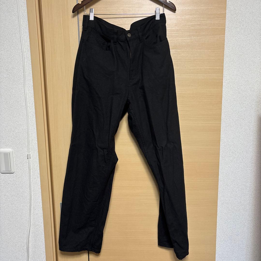 MUJI Labo 和紙混カルゼジャケット セットアップ 黒 L＆31サイズ