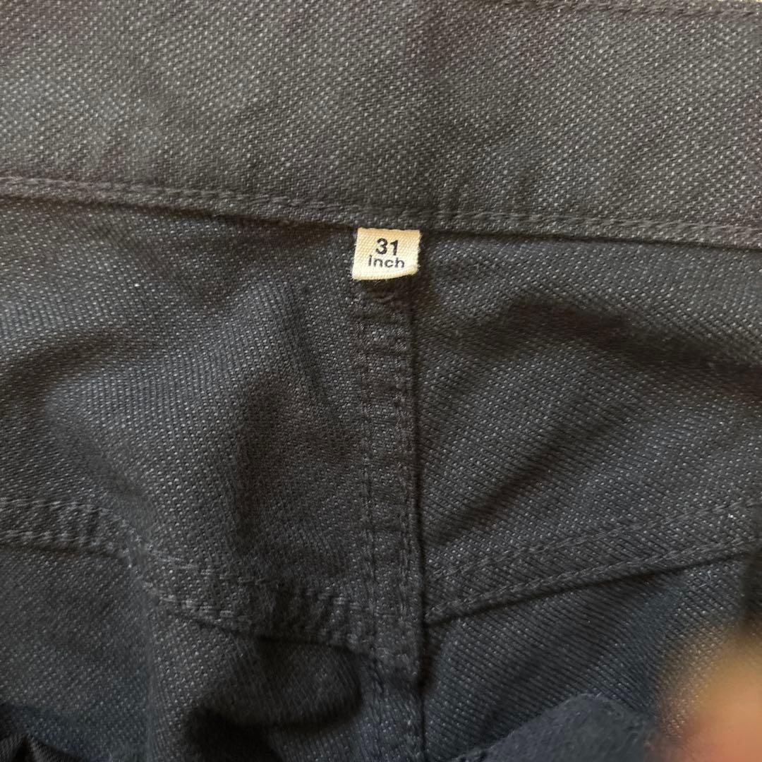 MUJI Labo 和紙混カルゼジャケット セットアップ 黒 L＆31サイズ