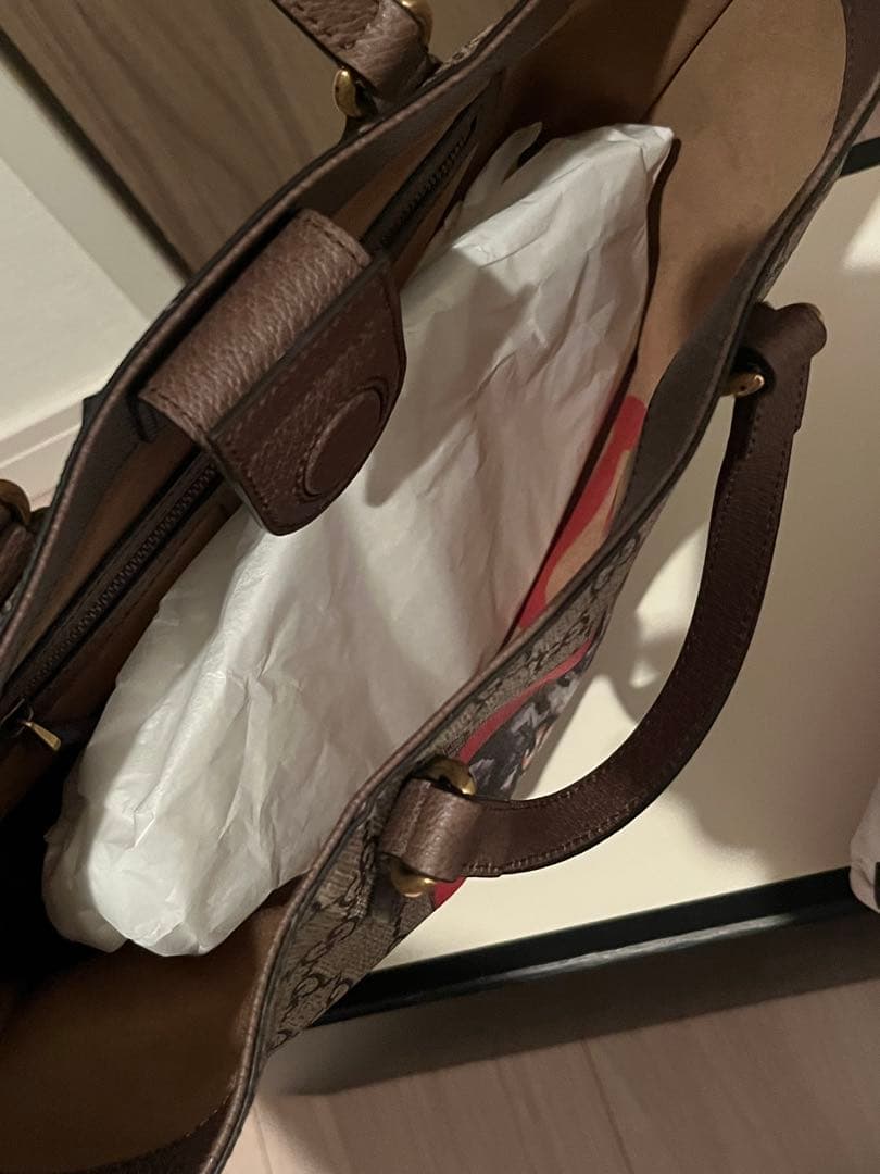 GUCCI 猫イラスト トートバッグ 大容量