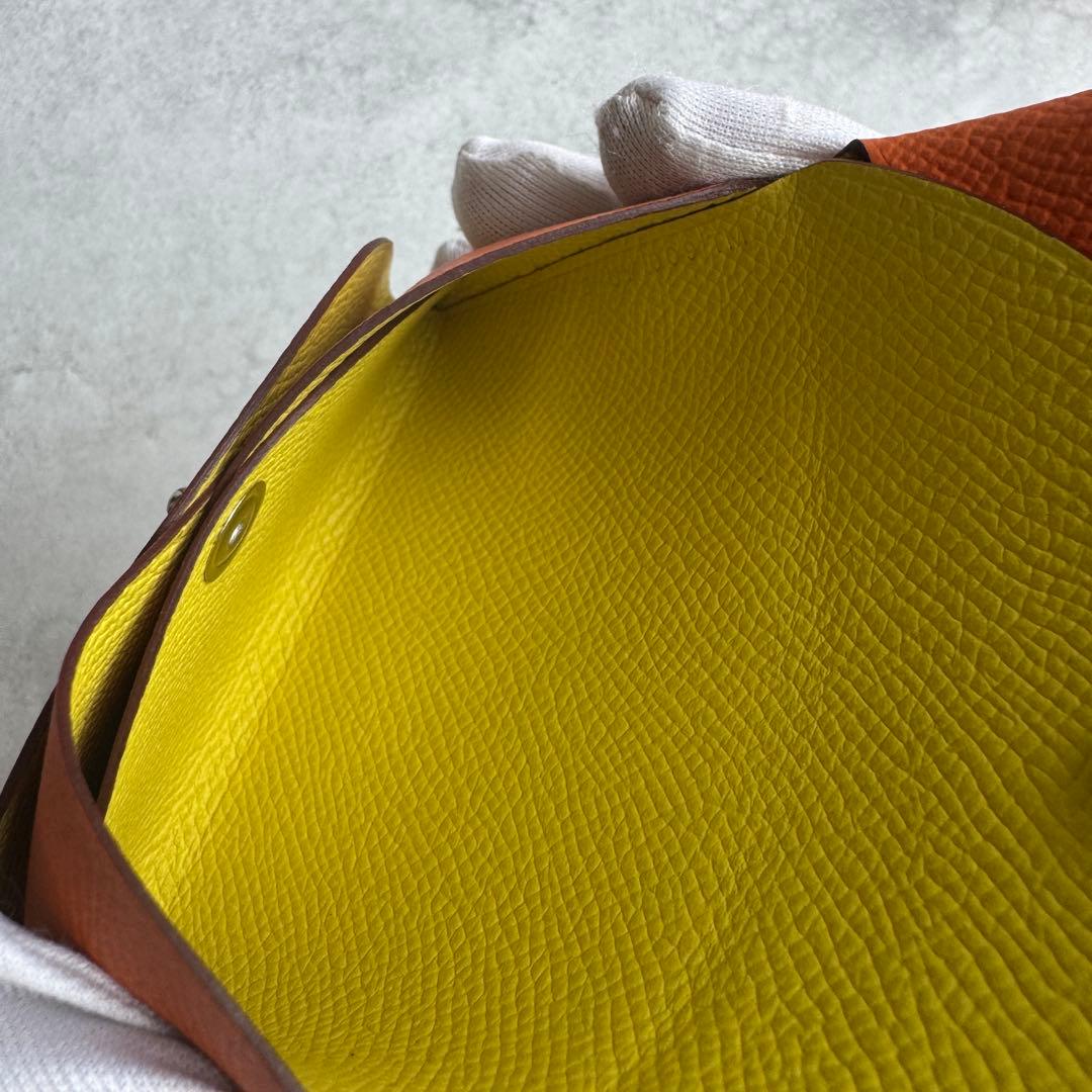 HERMES カルヴィ デュオ ヴェルソ　折り財布　ミニ財布　B刻印