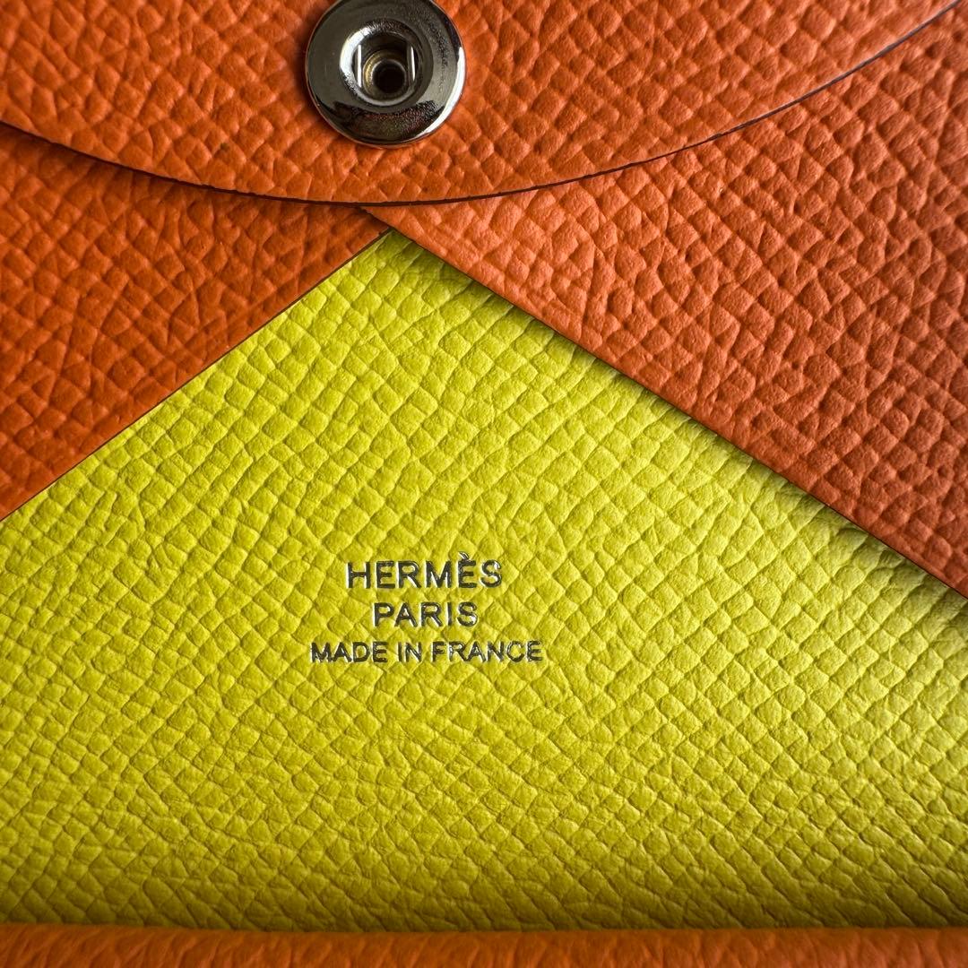 HERMES カルヴィ デュオ ヴェルソ　折り財布　ミニ財布　B刻印