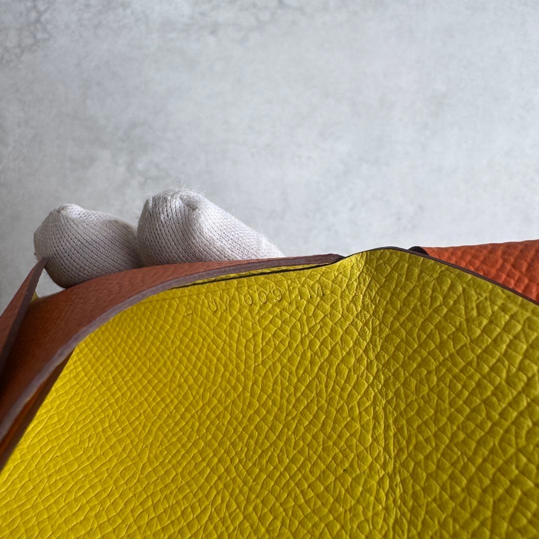 HERMES カルヴィ デュオ ヴェルソ　折り財布　ミニ財布　B刻印