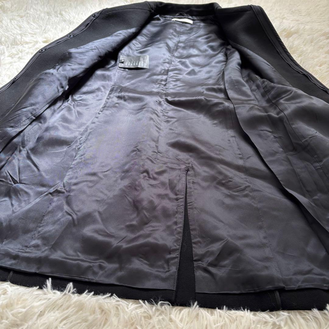 ■美品■ PRADA プラダ ウール ロングコート チェスターコート　ブラック