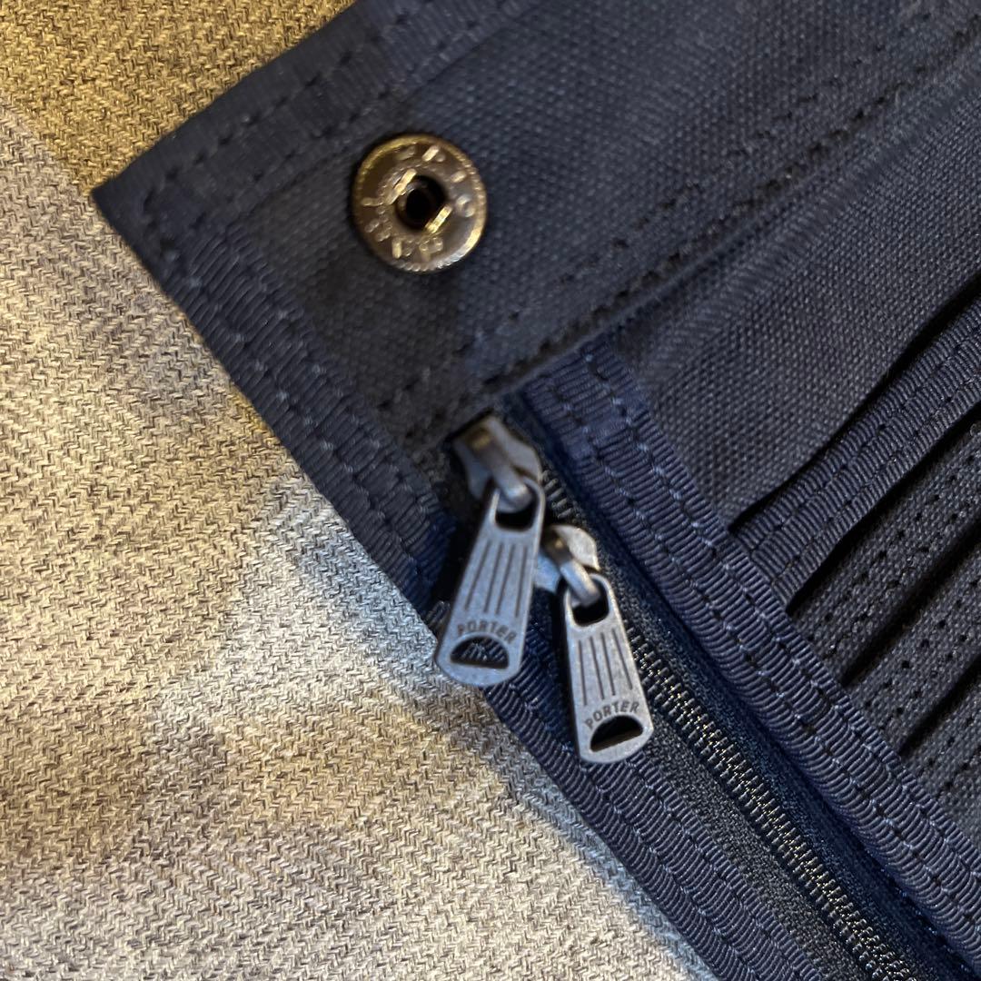 PORTER ポーター　二つ折り財布 ダークブルー　吉田カバン