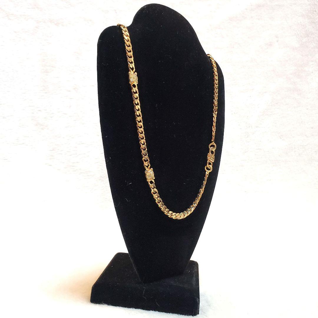 希少✨CELINE トリオンフ　ゴールド　ロング　ネックレス　喜平