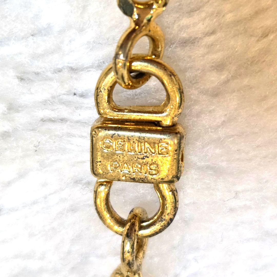 希少✨CELINE トリオンフ　ゴールド　ロング　ネックレス　喜平
