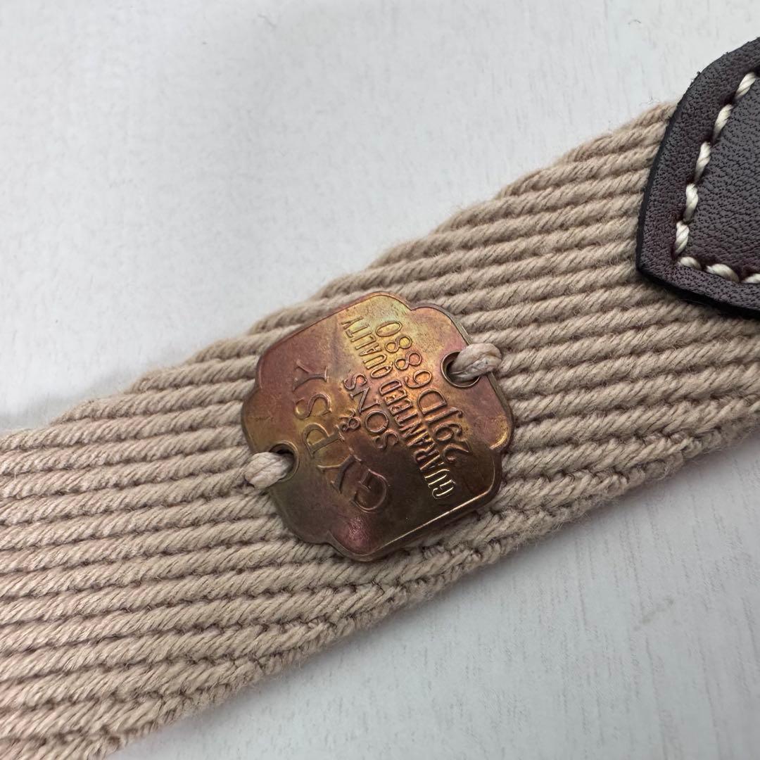 gypsy&sons キャンバスレザーサスペンダー　ボタン式　19SS