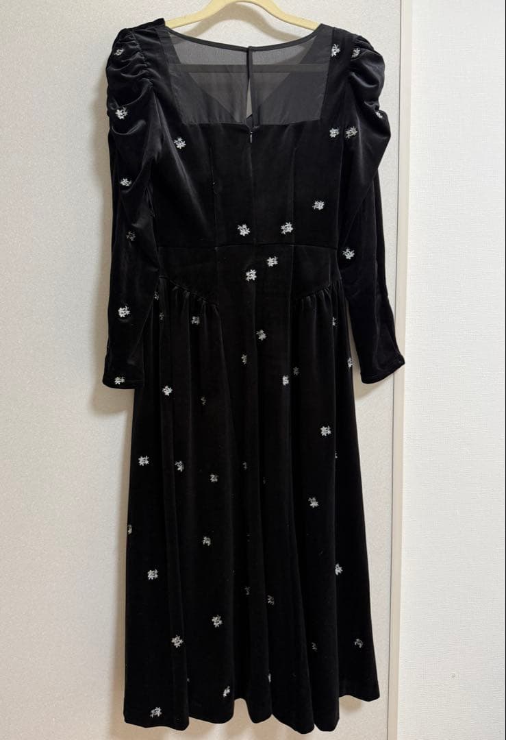 ワンピース Herripto Belmont Floral Velour Dress S