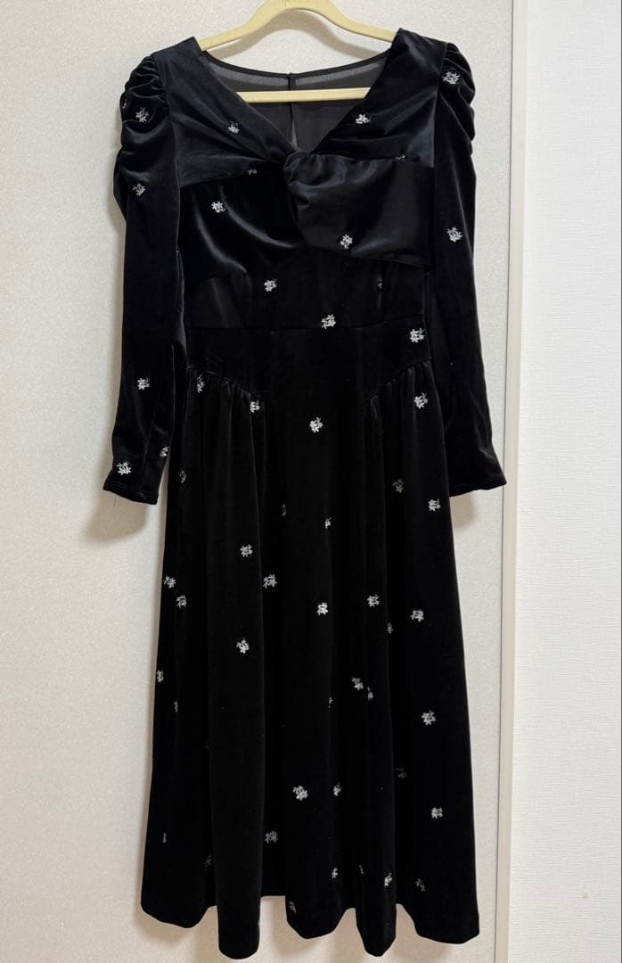 ワンピース Herripto Belmont Floral Velour Dress S