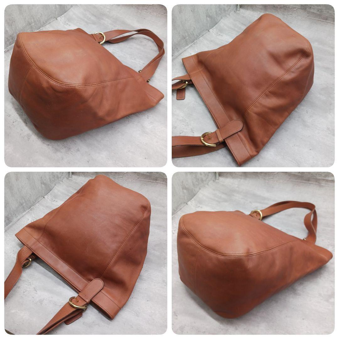 ✨大容量✨ オールドコーチ 4082 グラブタンレザートートバッグ ブラウン