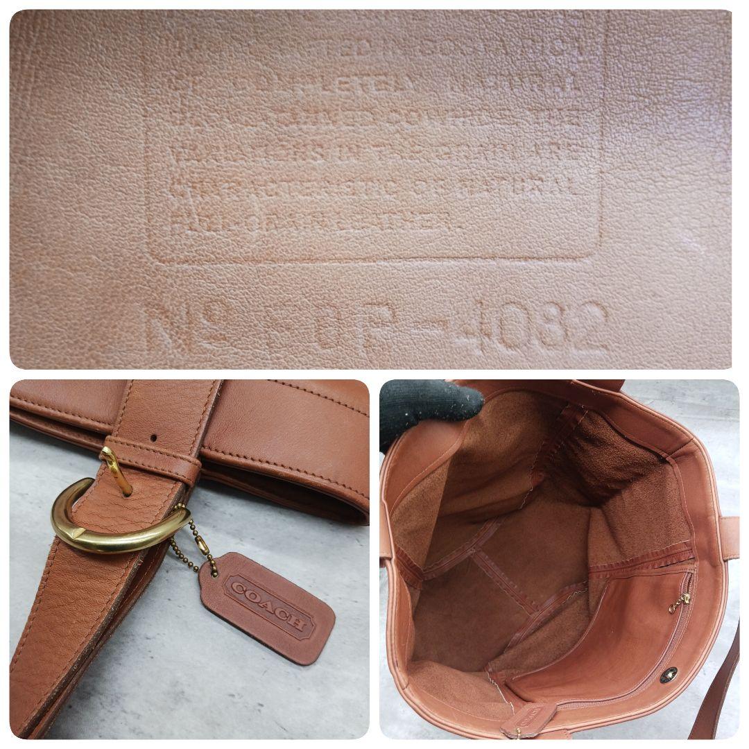 ✨大容量✨ オールドコーチ 4082 グラブタンレザートートバッグ ブラウン