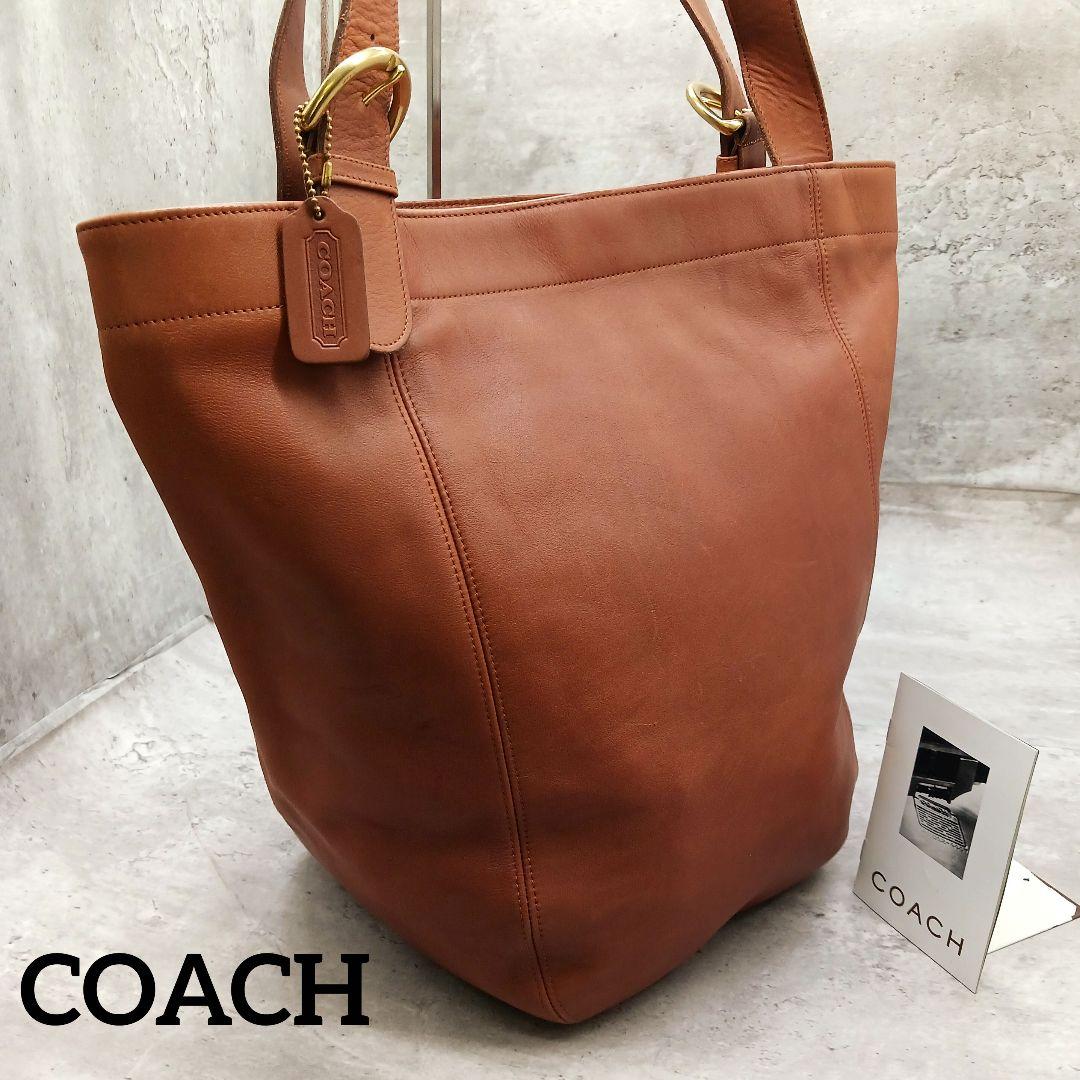 ✨大容量✨ オールドコーチ 4082 グラブタンレザートートバッグ ブラウン