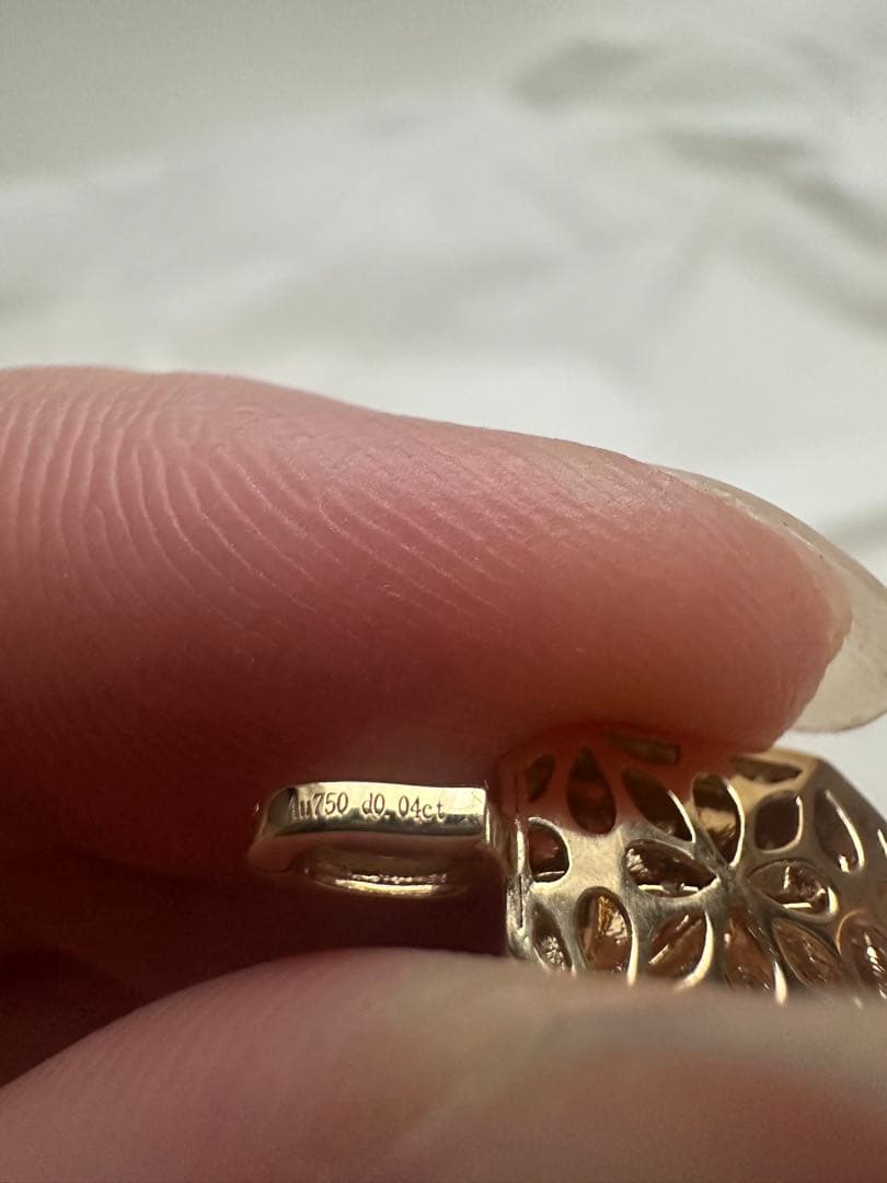 K18YG 天然ダイヤモンドペンダント　D0.04ct