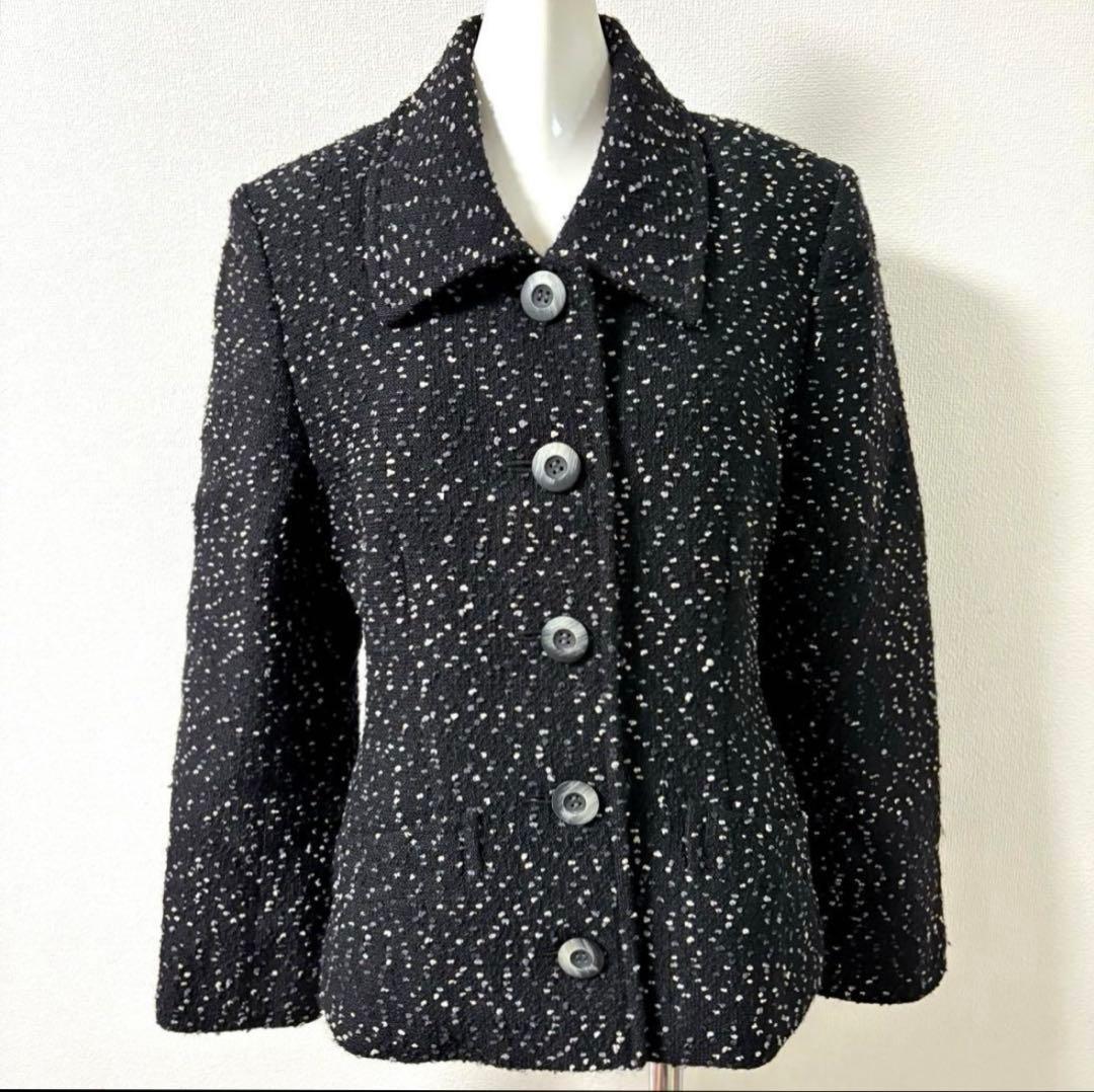 イヴサンローラン　ミックスツイード　テーラードジャケット ツイード