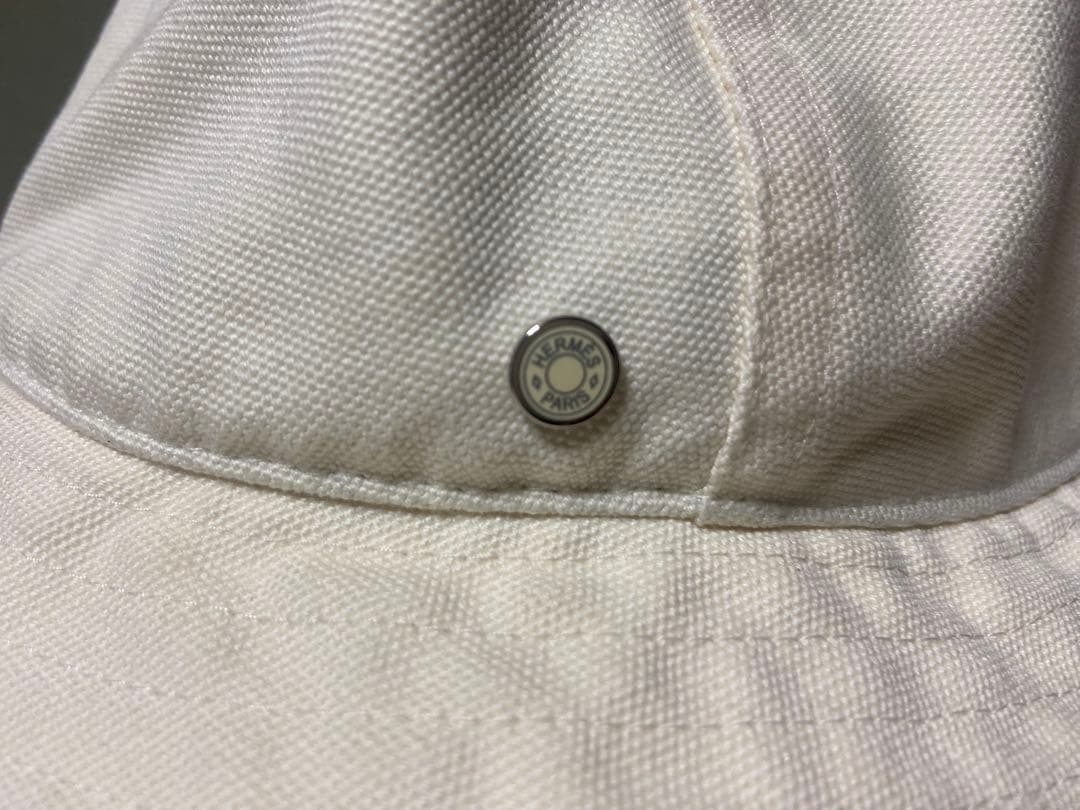 エルメス　ハット　ボブ　エレナ　アイボリー　58 HERMES