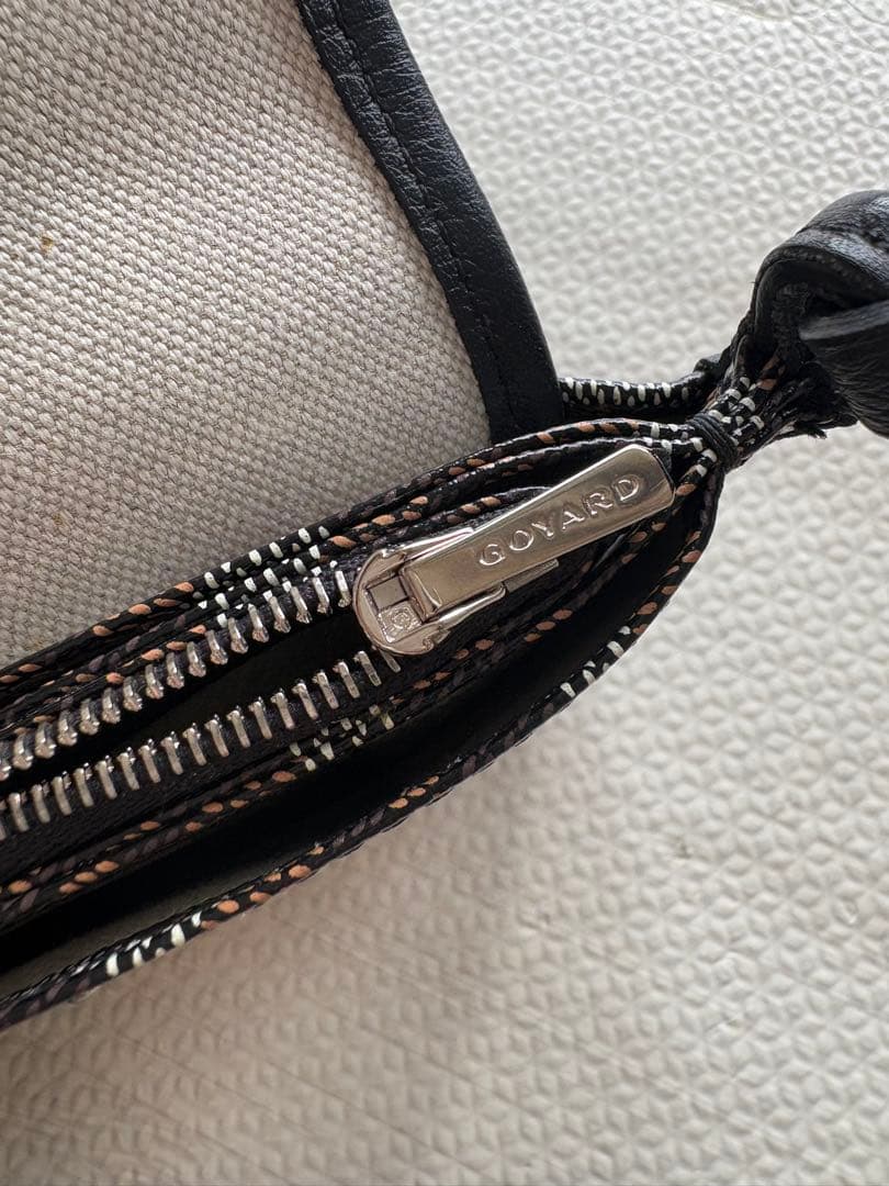 goyard プリュメ　ポーチウォレット　ブラック