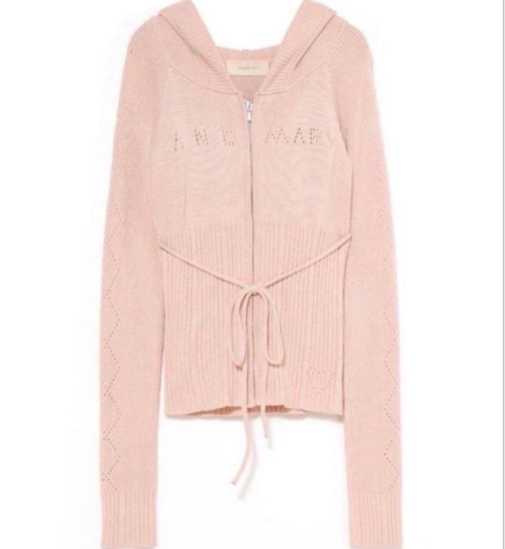 【最安】andmary Angel crochet hood tops pink