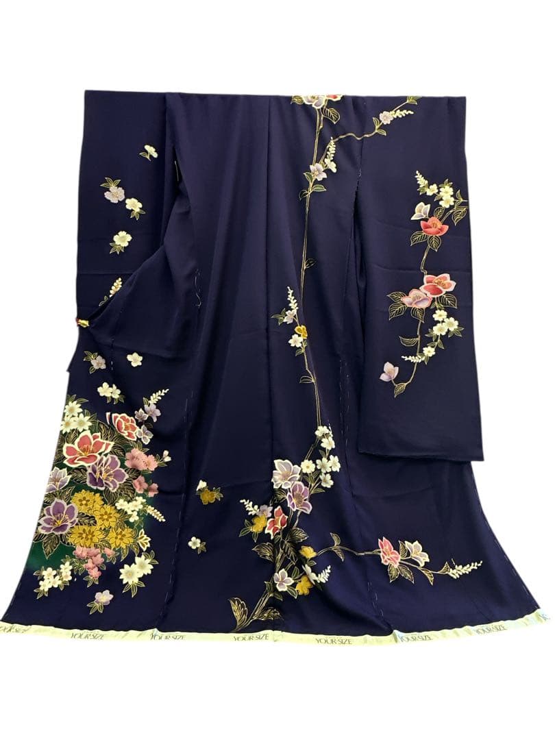 シ*ん様 正絹 振袖 仮絵羽 未仕立て品 1203