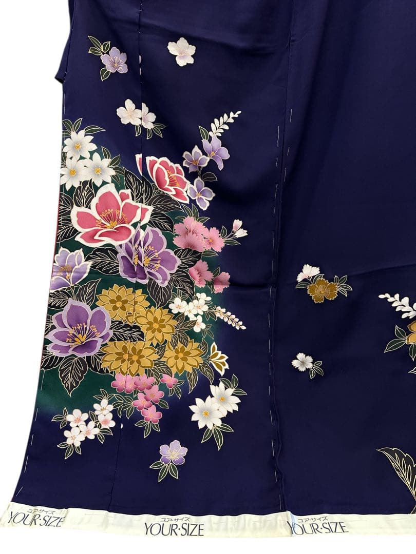 シ*ん様 正絹 振袖 仮絵羽 未仕立て品 1203