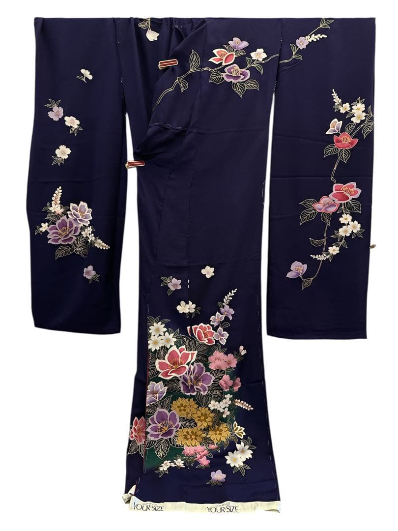 シ*ん様 正絹 振袖 仮絵羽 未仕立て品 1203