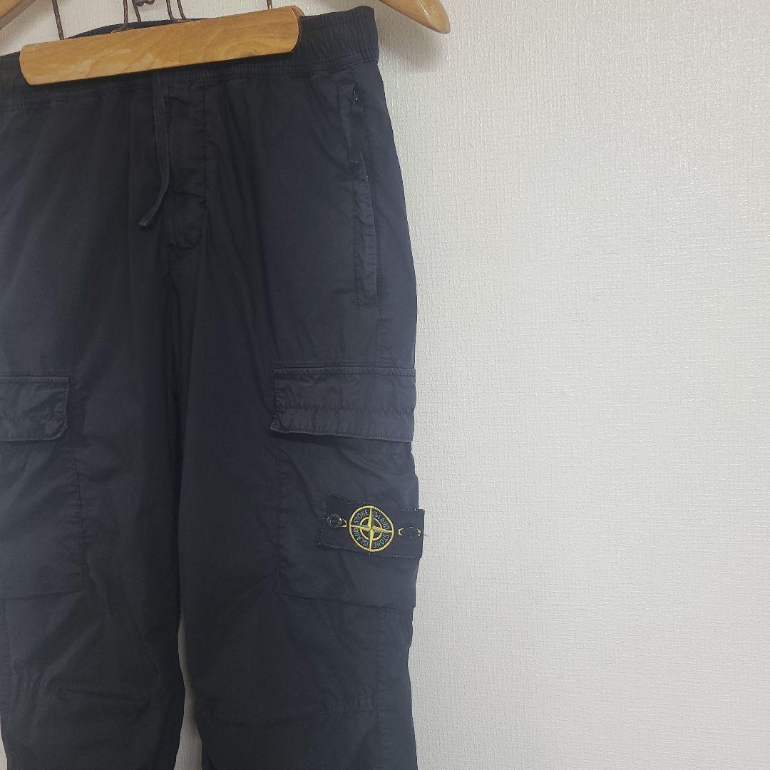 stone  ストーンアイランド ブラック カーゴパンツ W30