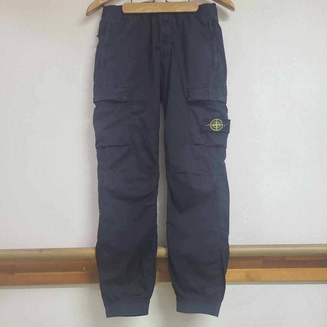 stone  ストーンアイランド ブラック カーゴパンツ W30