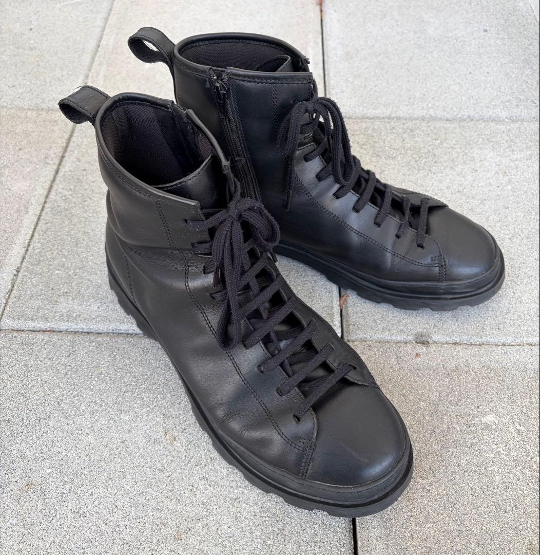 【早い者勝ち】Camper ブラックレザー ハイカットブーツ 29cm