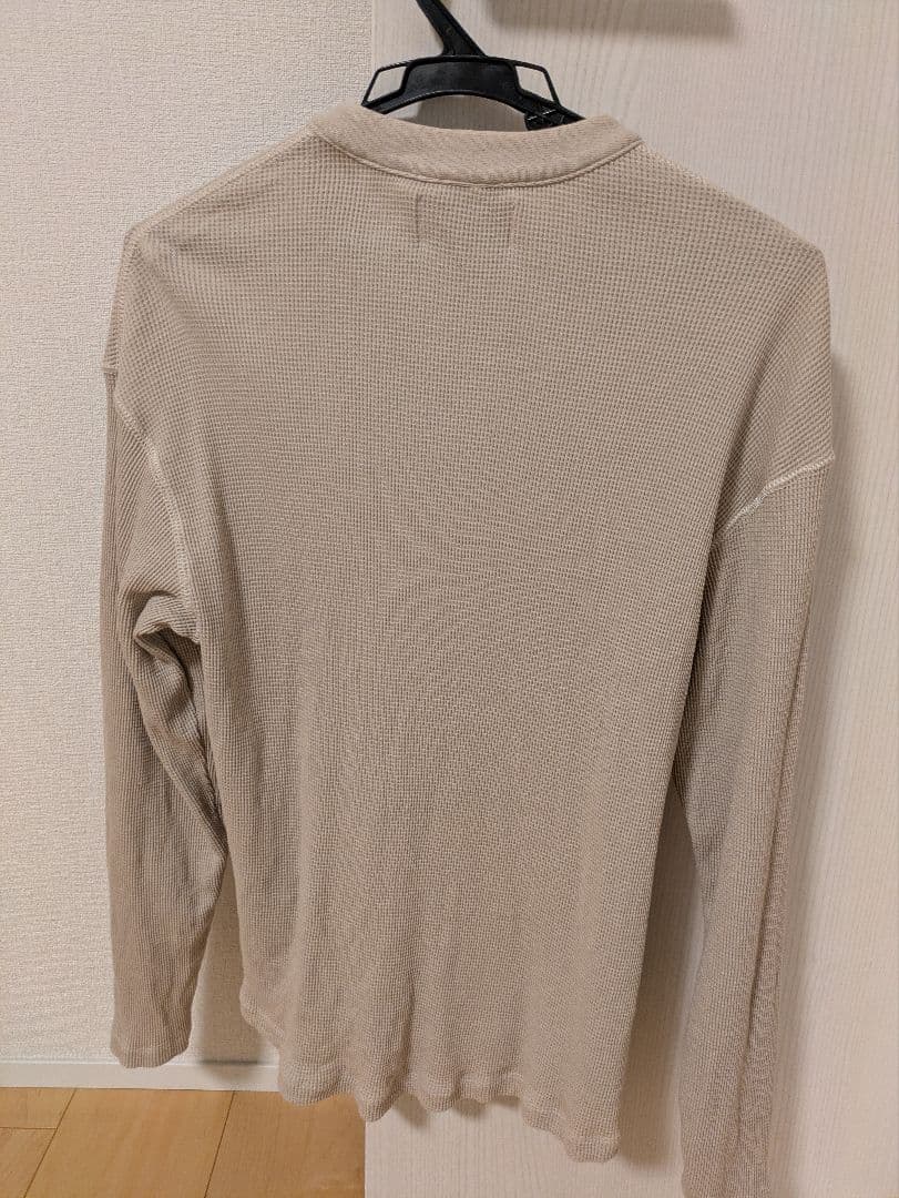 【AMERICANA】WAFFLELONGSLEEVE Tシャツ　ベージュ