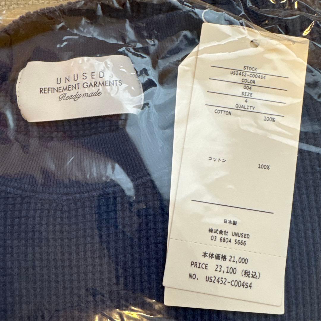 新品未使用　UNUSED アンユーズド　サーマルカットソー