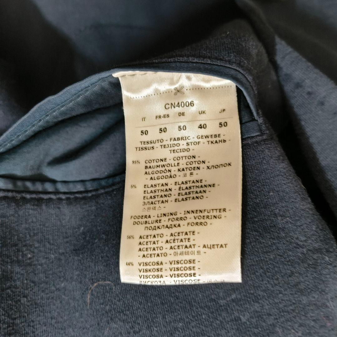 極美品 チルコロ1901 カシミヤタッチ ジャケット ネイビー 50 L 紺