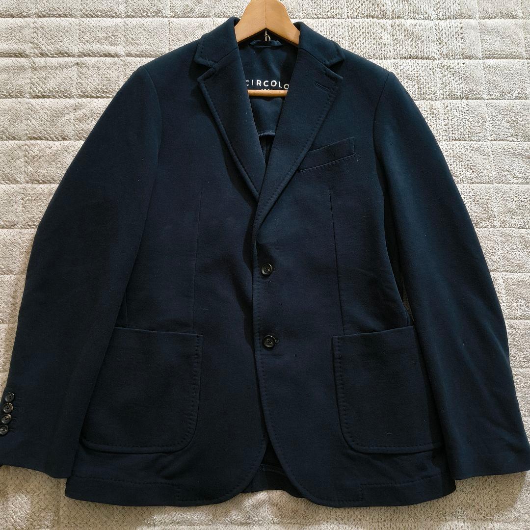 極美品 チルコロ1901 カシミヤタッチ ジャケット ネイビー 50 L 紺