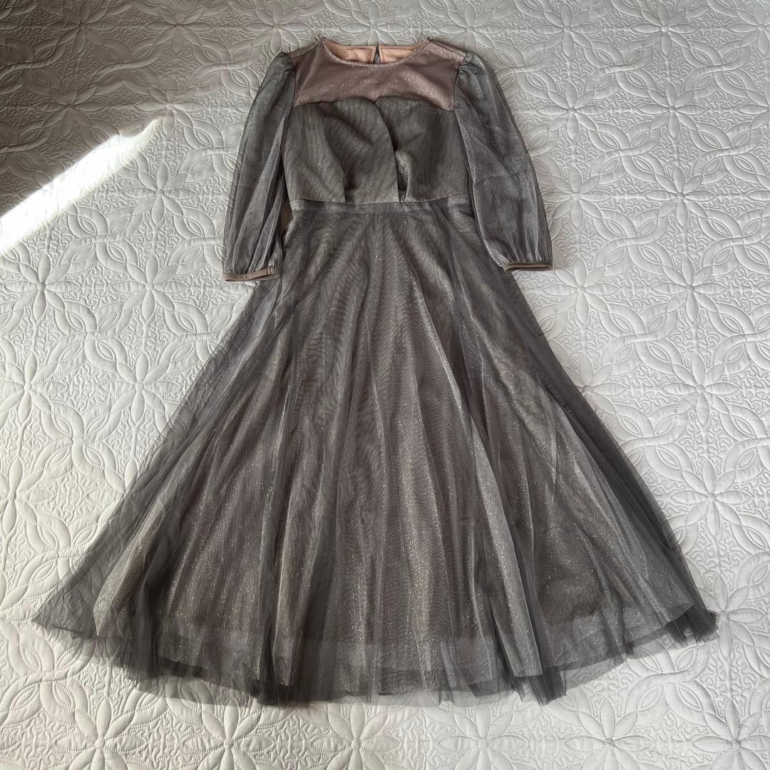 たっぴー 様DorryDoll ビスチェ風トップス ラメチュールワンピースドレス