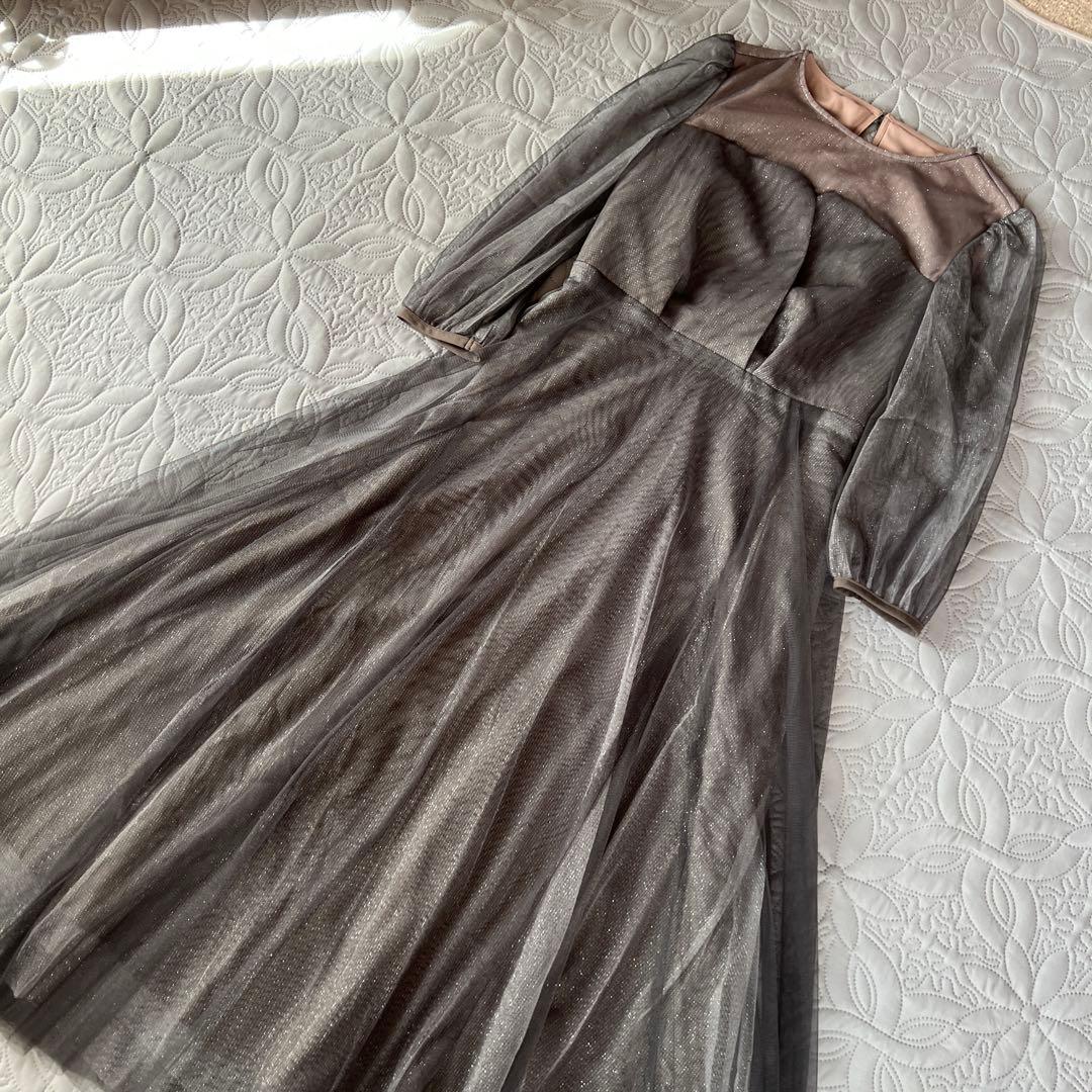 たっぴー 様DorryDoll ビスチェ風トップス ラメチュールワンピースドレス