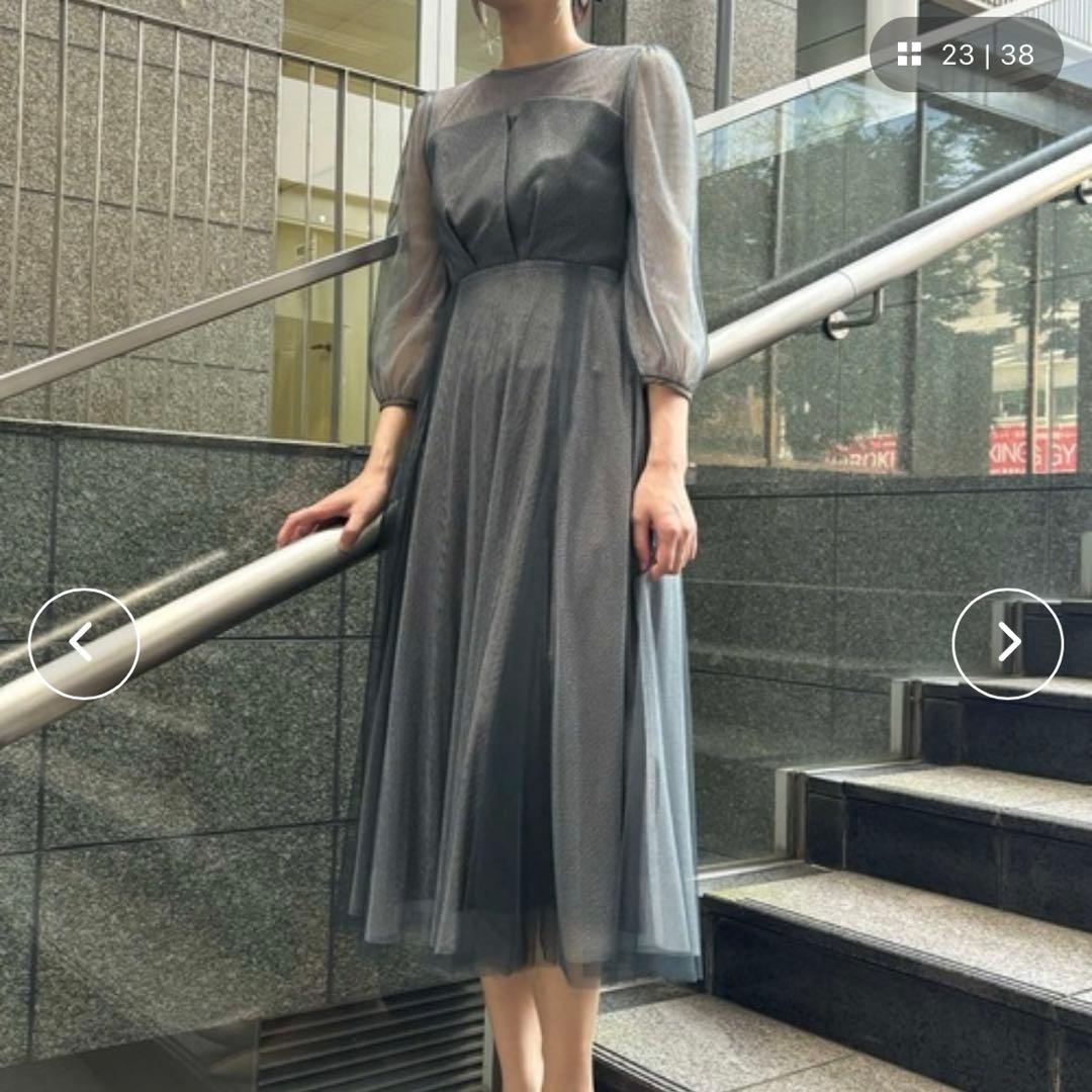 たっぴー 様DorryDoll ビスチェ風トップス ラメチュールワンピースドレス