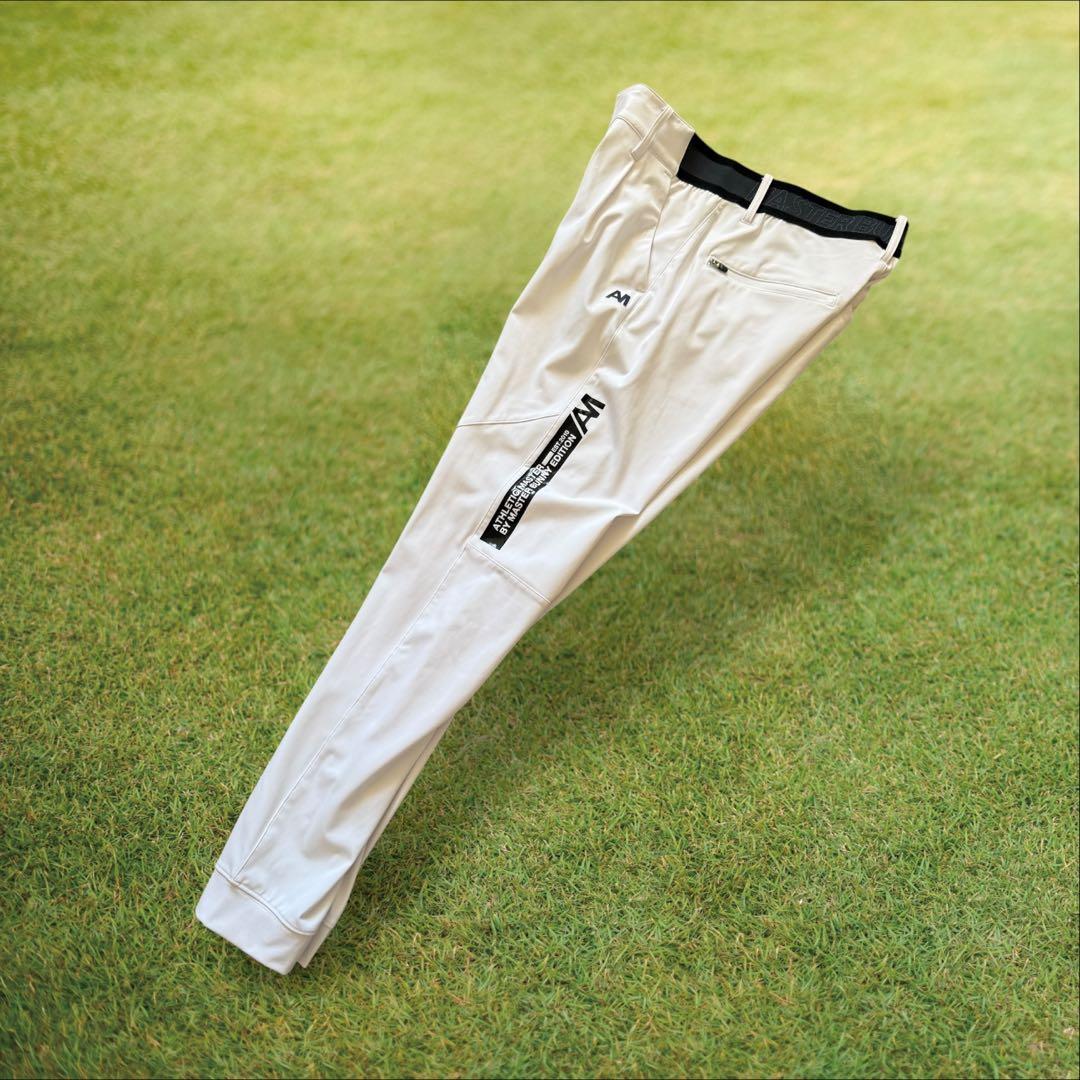 美品　マスターバニー　ジョガーパンツ　S〜M相当　白　黒　ドライ素材　3