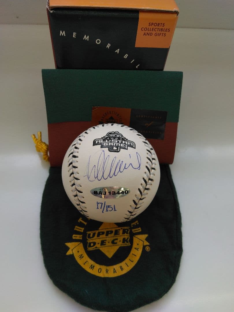 2003年オールスター☆イチロー直筆サイン入り公式球☆UPPER DECK証明書