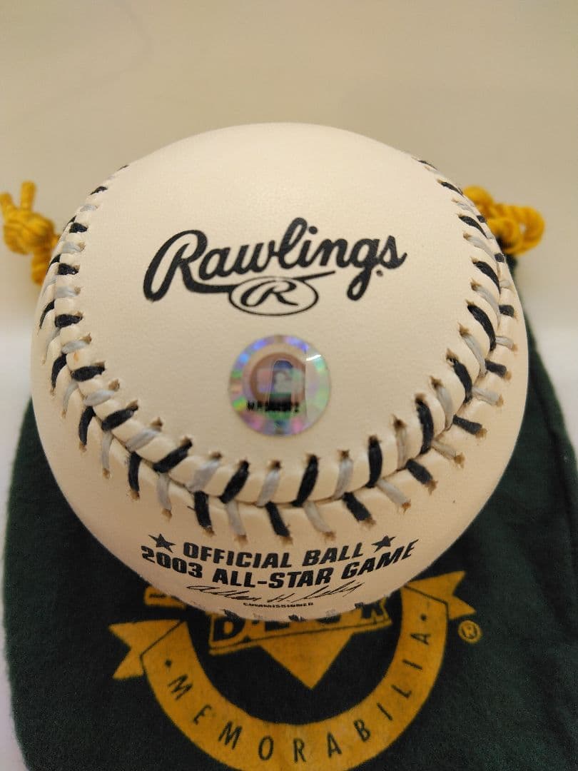 2003年オールスター☆イチロー直筆サイン入り公式球☆UPPER DECK証明書