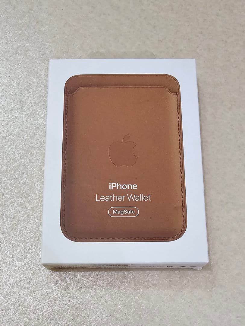 【純正】新品 iPhoneレザーウォレット サドルブラウン