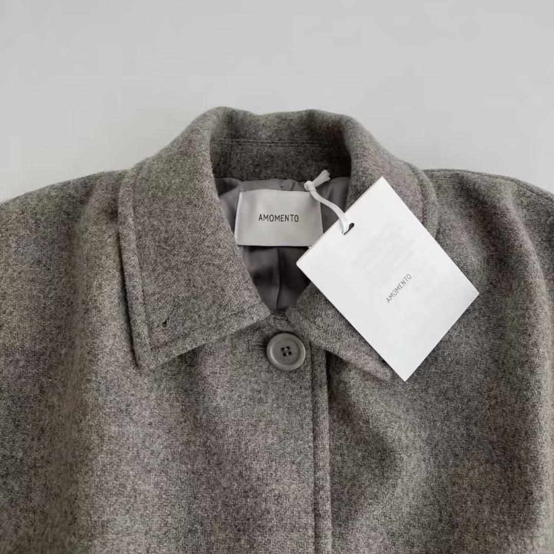 AMOMENTO アモーメント Shirring Coat シャーリング