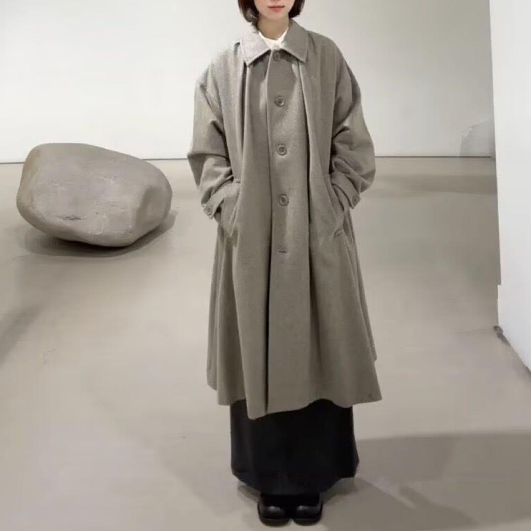 AMOMENTO アモーメント Shirring Coat シャーリング