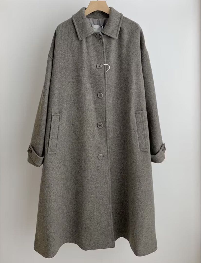 AMOMENTO アモーメント Shirring Coat シャーリング