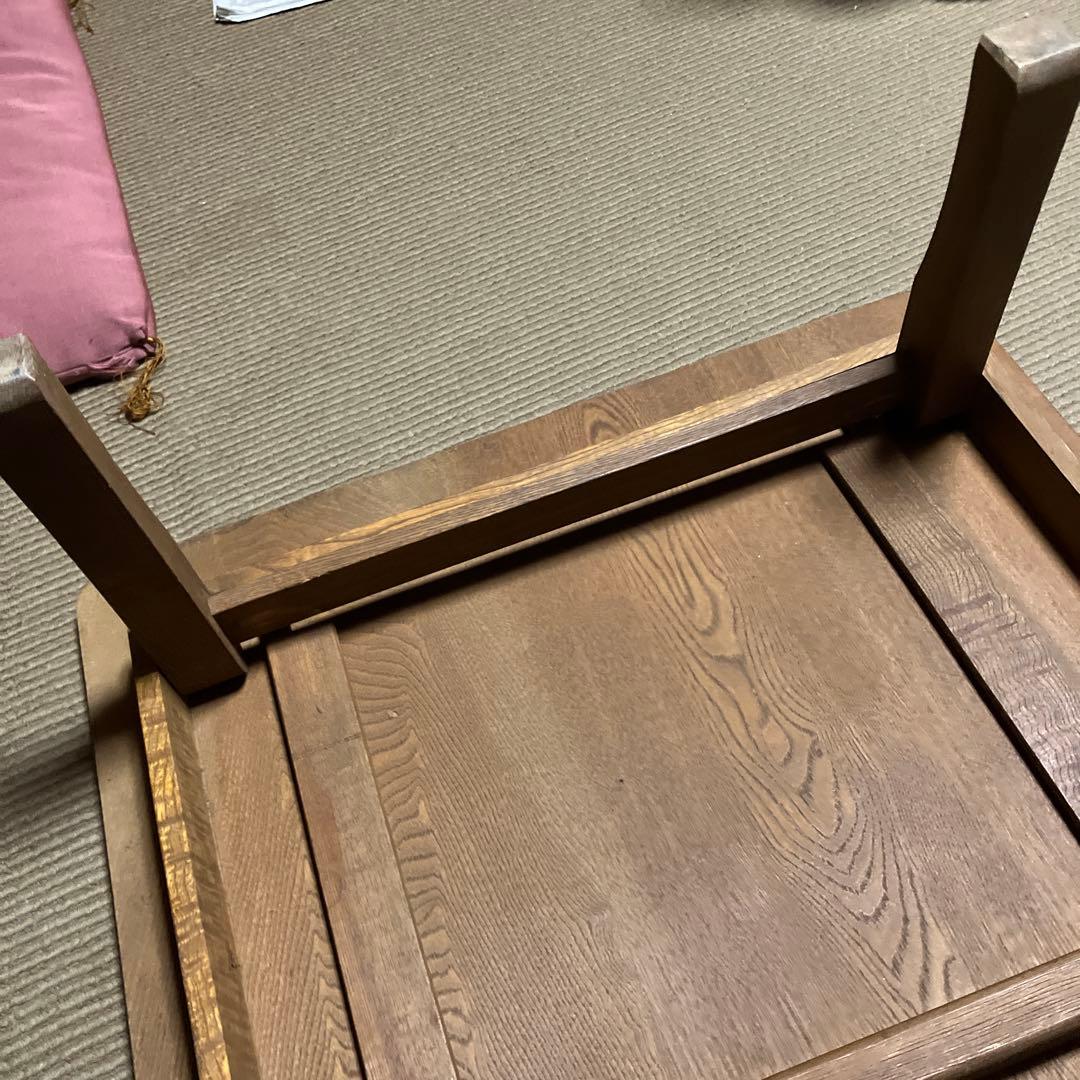 和製アンティーク　折りたたみ　座卓　ちゃぶ台　机　テーブル　木