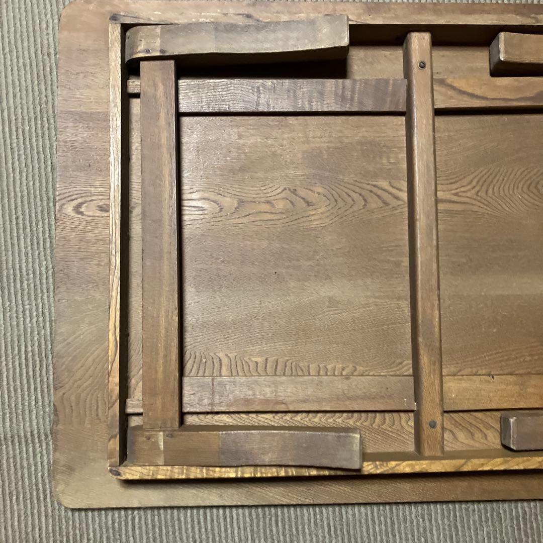 和製アンティーク　折りたたみ　座卓　ちゃぶ台　机　テーブル　木